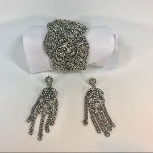 Stella & Dot Petra Bracelet & Fringe Earrings Set